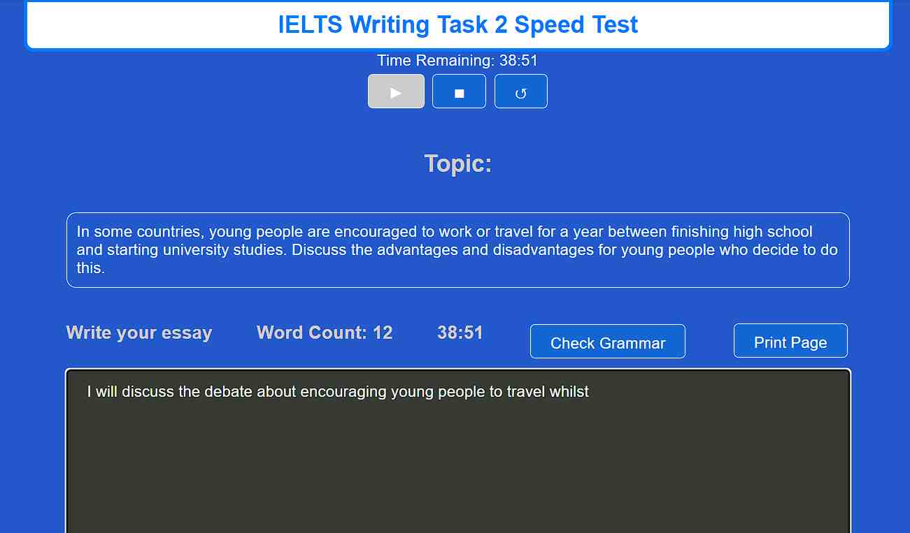 IELTS Writing practice